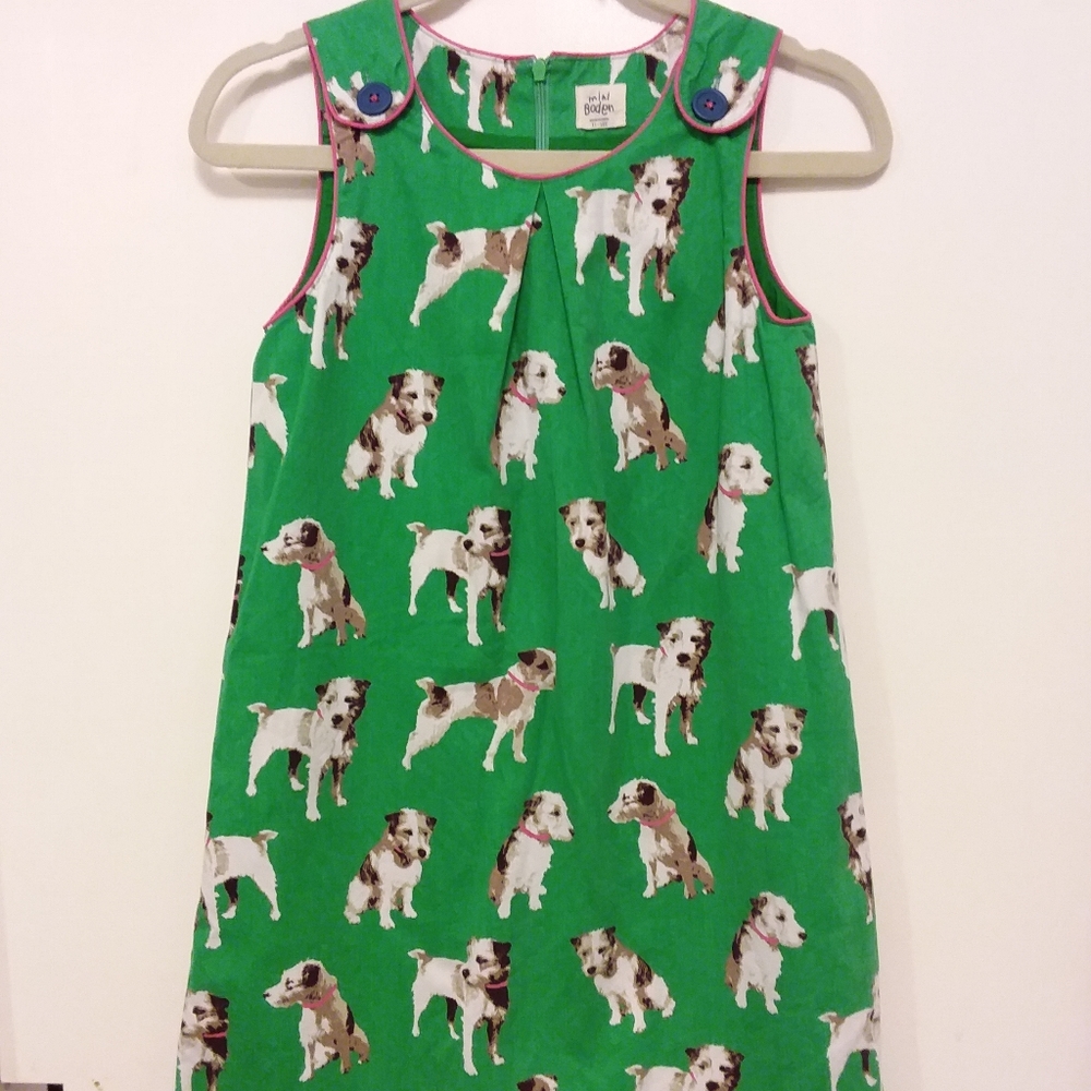 Mini Boden Dog Print Jumper